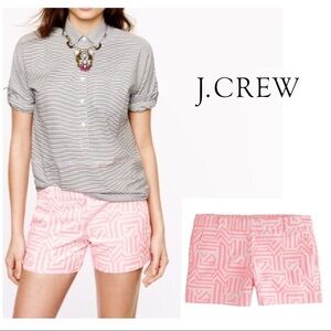J.crew Tiki Hot Pink Stretch Short Pants